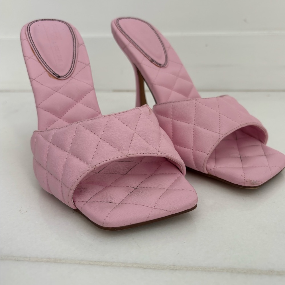 ASOS Pink Quilted Heels